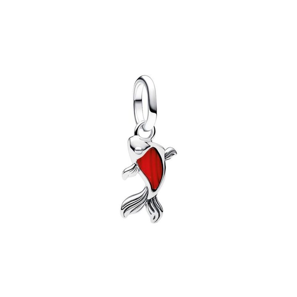 Pandora Me Silver Red Murano Glass Koi Fish Mini Dangle Charm
